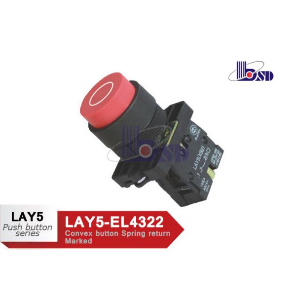LAY5（XB2）-EL4322 red color spring return flat button push button swithes