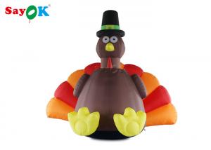 China 4 Meter Inflatable Turkey Decoration With Air Blower For Thanksgiving Day on sale