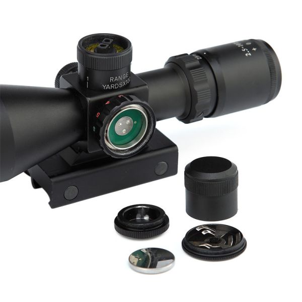 2.5-10x40 Compact Dual Illuminated Tactical Hunting Scope with 20/11mm Mount