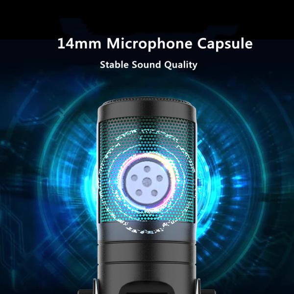 Cheap Stereo Computer Microphone With Mute Button Compatible MacOS Windows for sale