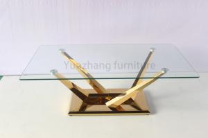 Quality Modern stainless steel metal coffee table luxury marble coffee tea table wholesale
