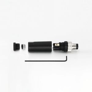 Quality Contact M8 Field Wireable Connector 5 Pin B Code Straight Male Connector wholesale