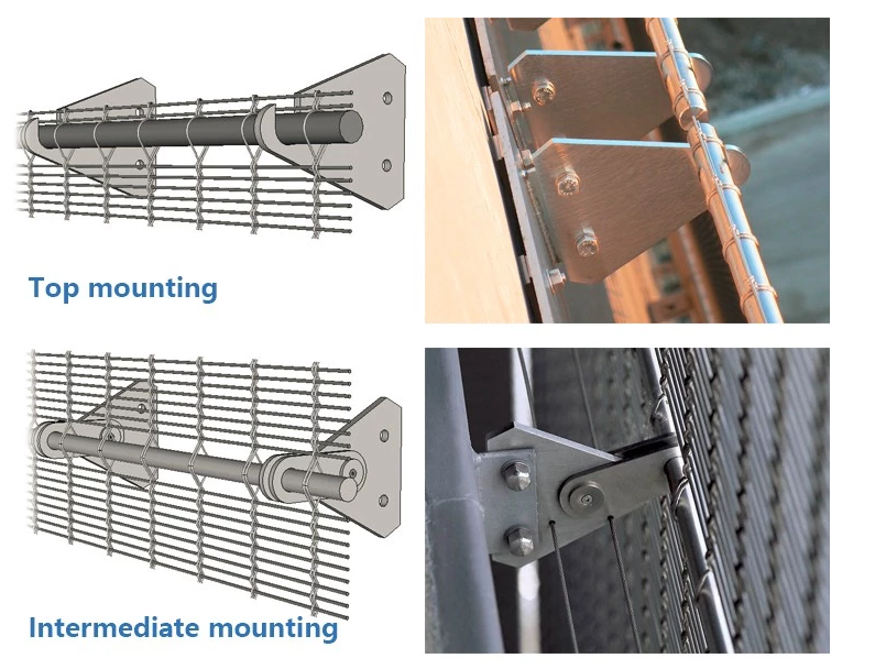 Balustrade Titanium Architectural Metal Mesh ISO9002