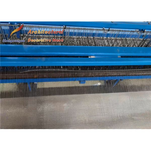 Cladding Architectural Woven Metal Mesh 4m Titanium Coated