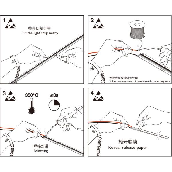 Dotless COB LED Strip Light 10w 512 Chips