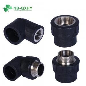 China Welding Type Connection Coupling for HDPE Injection Female Male Welding Adapter Elbow on sale