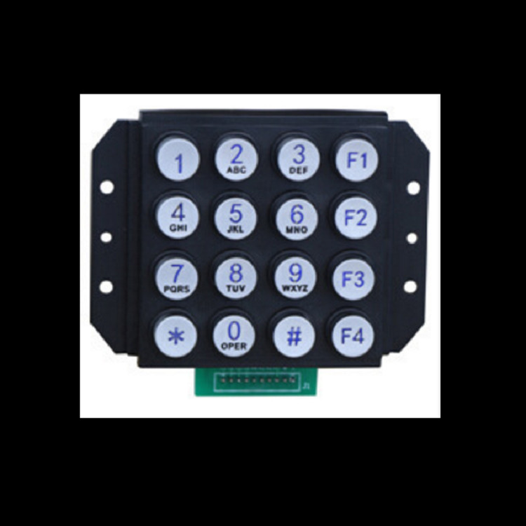 Zinc Alloy Backlit Numeric Keypad Aging Resistant With Abs Frame