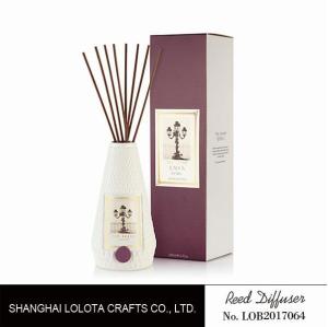 China Portable Home Ceramic Scent Diffuser , Long Lasting Ceramic Reed Diffuser on sale