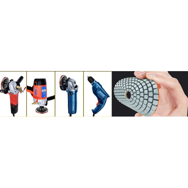 125mm Wet Polishing Pad for Polishing Granite Marble Stone Slab Resin Pads Advantage