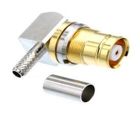 Quality 1.6/5.6 Right angle Jack crimp type connector female straight 75ohm for BT3002 cable wholesale