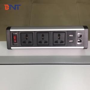 Quality Office power supply solution clamp on table top power socket with usb wholesale