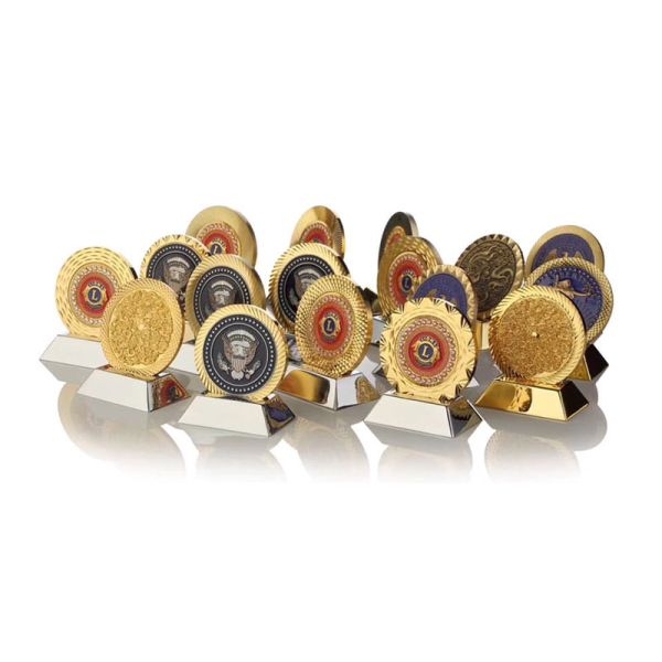 Custom Design Double-Sided 3d Die Casting Antique Copper Coin Badge For Souvenir