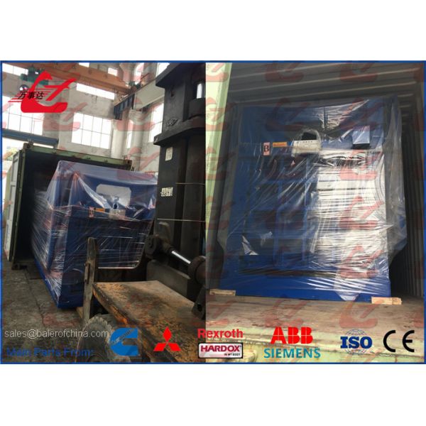 Horizontal Waste Paper Cardboard Baler Hydraulic Baling Machine PLC Automatic Control