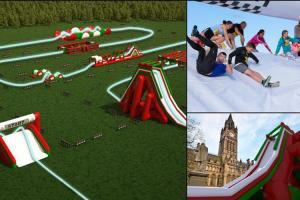 Quality Customized Large Inflatable 5k Run / Inflatable Bouncy Obstacle Course For Summer Event CE Approval wholesale
