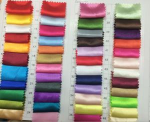 Quality Smooth Durable 100% Polyester Pink Silk Printed Satin Fabric For Saree Sari wholesale