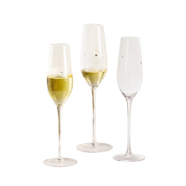 B2B Bulk:Custom 6-10oz Tempered Crystal Flutes | Hotel Bulk Glassware Lead-Free Chip-Resistant