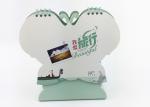 Customized Unique Monthly Office Desk Calendar Butterfly Shape With Stand