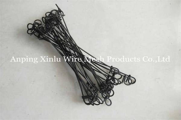 Bundle or Roll Packaging Double Loop Tie Wire Building Binding18 Gauge Black