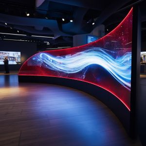 Quality Customized Curved LED Screen Display 4mm 3840Hz High Refresh Rate wholesale
