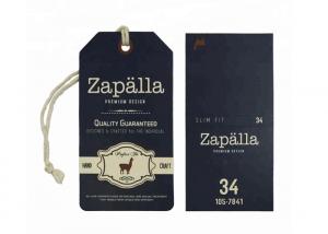 Quality Modern Custom Printed Kraft Hang Tags With Hot Foil Stamping Surface Finishing wholesale