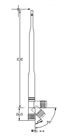 Direct Mount 3DB GSM Omni 50Ω 3G Signal Antenna
