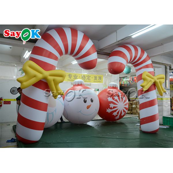 2.5m 8.25ft Inflatable Holiday Decorations Christmas Candy Cane