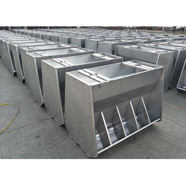 Double Sides Stainless Steel Feed Trough 8 6 Holes Weaner Pig Feeding