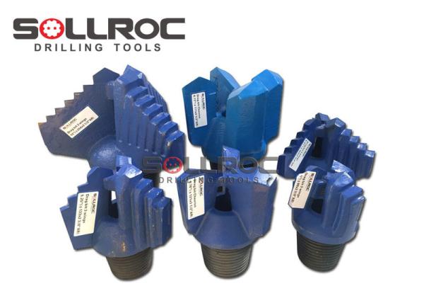 Cheap Water Well Drilling Step Drag Drill Bits 3 Wings 4 Wings API REG Thread for sale
