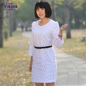 Quality Ladies long sleeves embroidery dress casual wear latest ladies office dresses women party wholesale