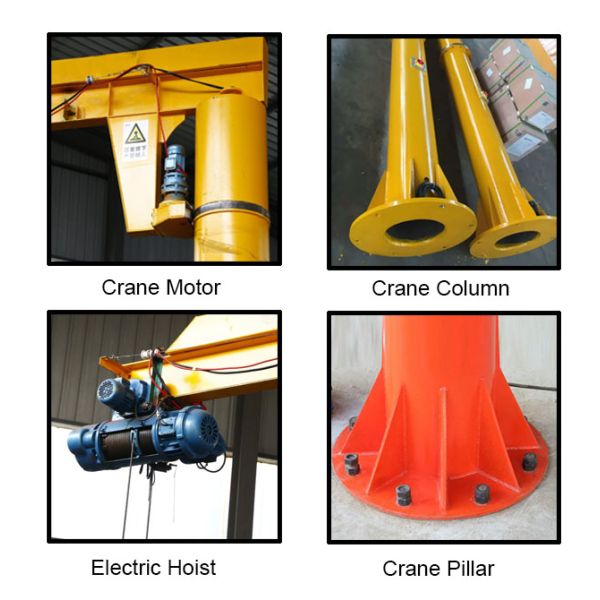 M5 Electric Hoist Jib Crane 3 Phase For Garment Shops