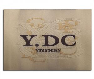 China High Density Custom Woven Neck Labels Tags Shirt Main Logo Fabric Labels For Hats on sale