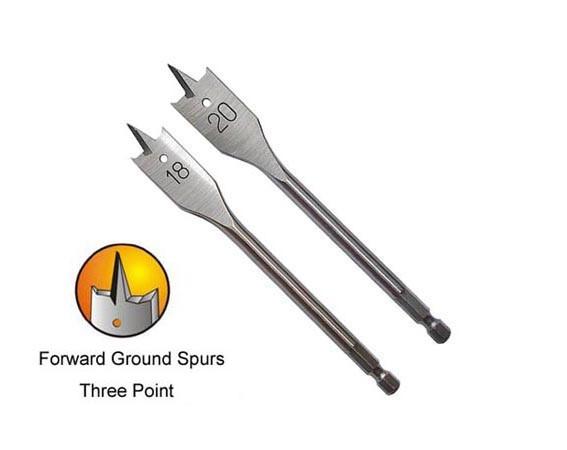 Cheap Spade Tip Drill Bit For Wood Drilling Holes , Hex Shank Spade Bit for sale