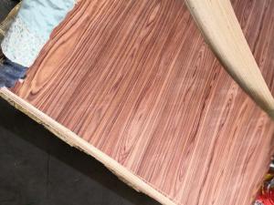 Quality 0.5mm Crown Cut Santos Veneered Plywood for Cabinet/Furniture Usage wholesale