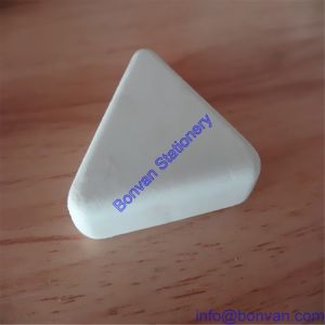 Quality 3D triangular eraser, triangular shape eraser,triangular design promotional eraser wholesale