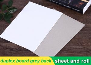 China 250g white duplex board Grey Back Duplex Board Paper For Printing Box on sale