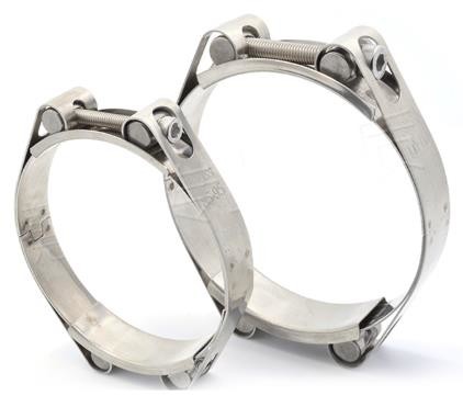 Customized Antirust Double Bolt Hose Clamp / High Pressure Sanitary Clamp