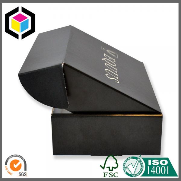 Cheap Luxury Matte Black Custom Print Corrugated Cardboard Hat Shipping Box for sale