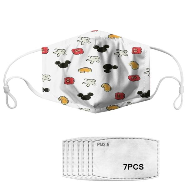 3 Layer Mickey Mouse Printed Polyester Reusable Face Mask