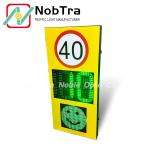 Pole Mounted Solar Powered LED Radar Pace Indicators with Remote Control and