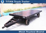 Single / double axles pintle hitch trailers with front board , agricultural