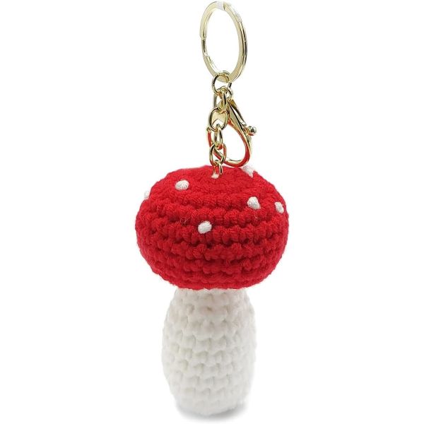 Crochet Plush Keychain - Keychain Accessory Handmade Bag Charm Key Chain Car Keyring Charm Handbag Bag Purse Pendant