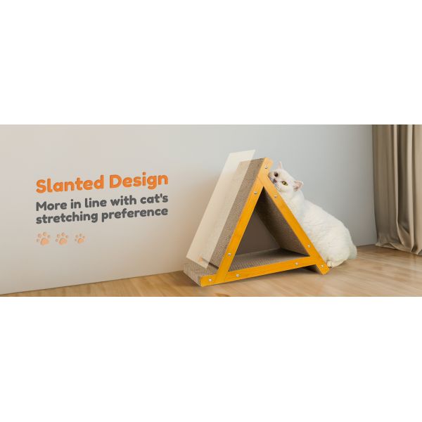 MEOW LOVE Luxury Retro Style Cat Scratch Board Sustainable Corrugated Paper Pet Bed for Small Animals Comfortable Modern Sofa