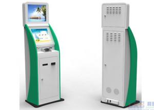 China Self Service ATM Kiosk Banking Service With GPRS / Wifi / Bluetooth / Rfid Card Reader on sale