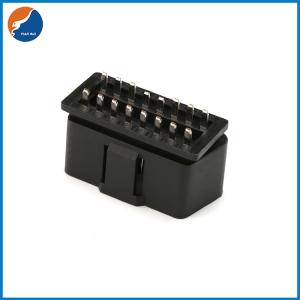 China Customized 12V 24V 16 Pin Male OBD II OBD 2 Female OBD2 Connector With Lock For Car Diagnostic Instrument on sale