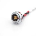 IP65 - IP68 Waterproof Push Pull Circular Connector 2 Pin Socket EMC Shielding