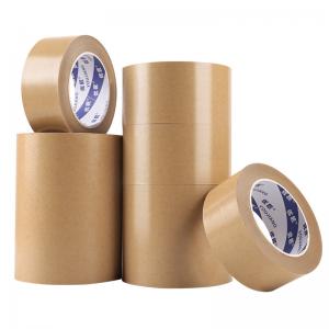 Quality Self Adhesive Kraft Packing Tape Paper Parcel Tape Jumbo roll Waterproof wholesale