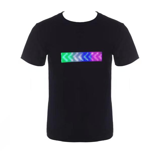 Cheap Programmable LED Light T Shirt Smartphone App Control Display Message Pattern for sale