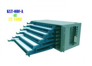 Quality Rj45 Ethernet Cable Patch Panel Rack Wall Mount 4U 72 Core 9.8kg Weight wholesale