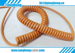Quality Water Proof Elastomer TPE Sheathed Customized Marine Spiral Cable Rated 105C wholesale