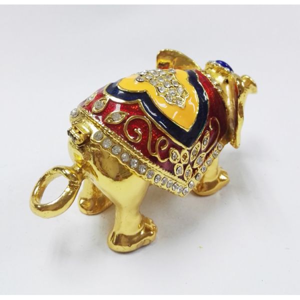 Thailand Gifts Trinket Box Elephant Shape Jewelry Boxes for gift fashion elephant enamel jewelry box
